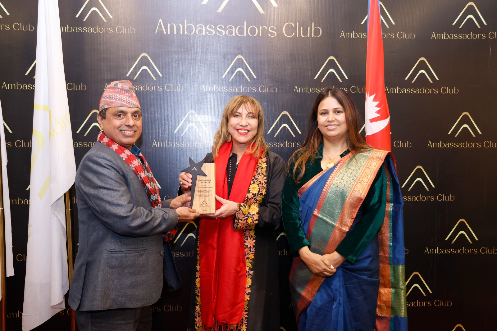 UNRC-Nepal Hanaa Singer-Hamdy Awarded the Recognition Award 2025 by the Ambassadors Club Nepal