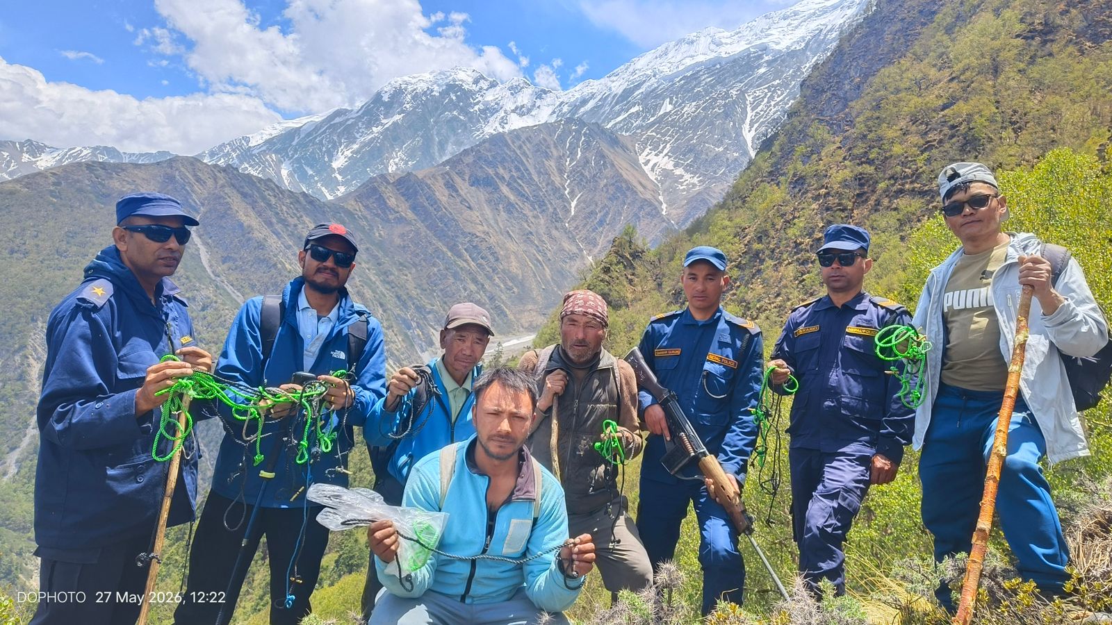 105 traps set for hunting wildlife destroyed
