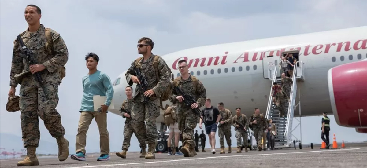 US and Philippines' huge military drill begins