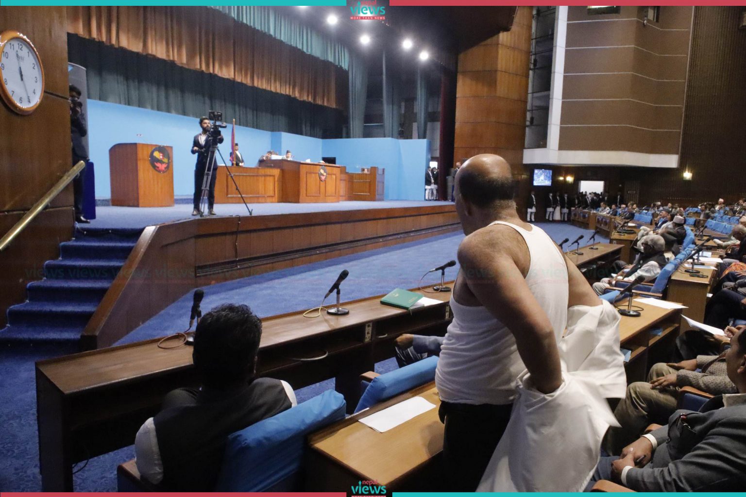 MP Dr. Amresh Kumar Singh undresses in HoR meeting! (Video) | Nepal ...