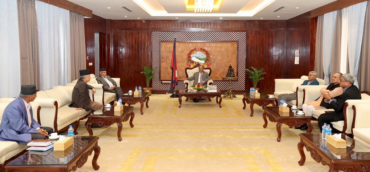 Top leaders of three big parties and whips discuss making parliament effective