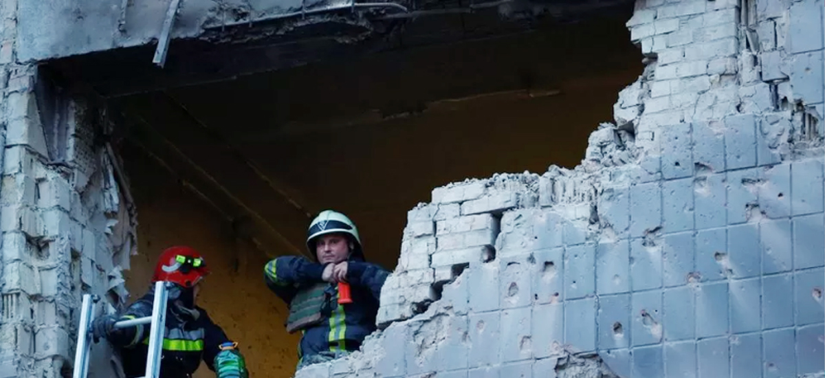 Russian drone attack on Kyiv