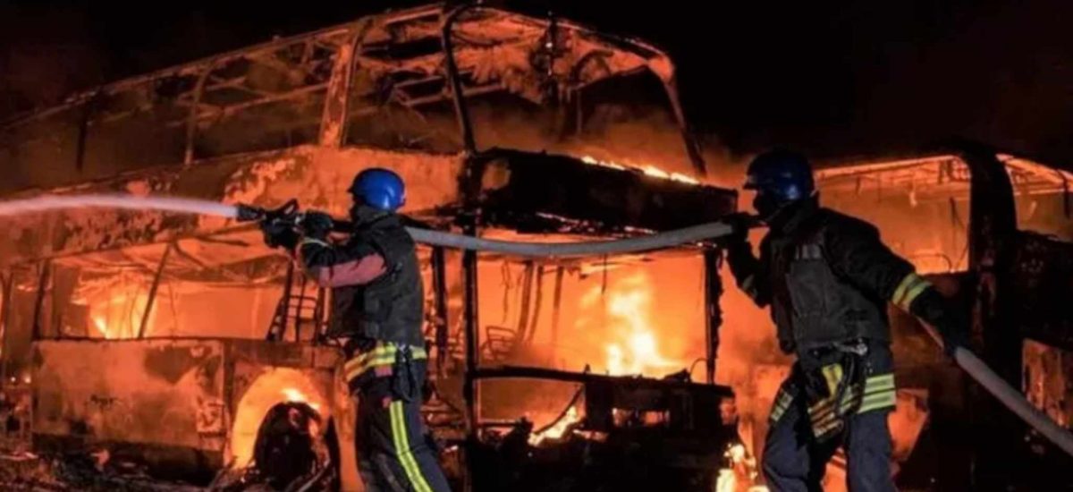 Ukraine shoots down 18 Russian missiles in Kyiv