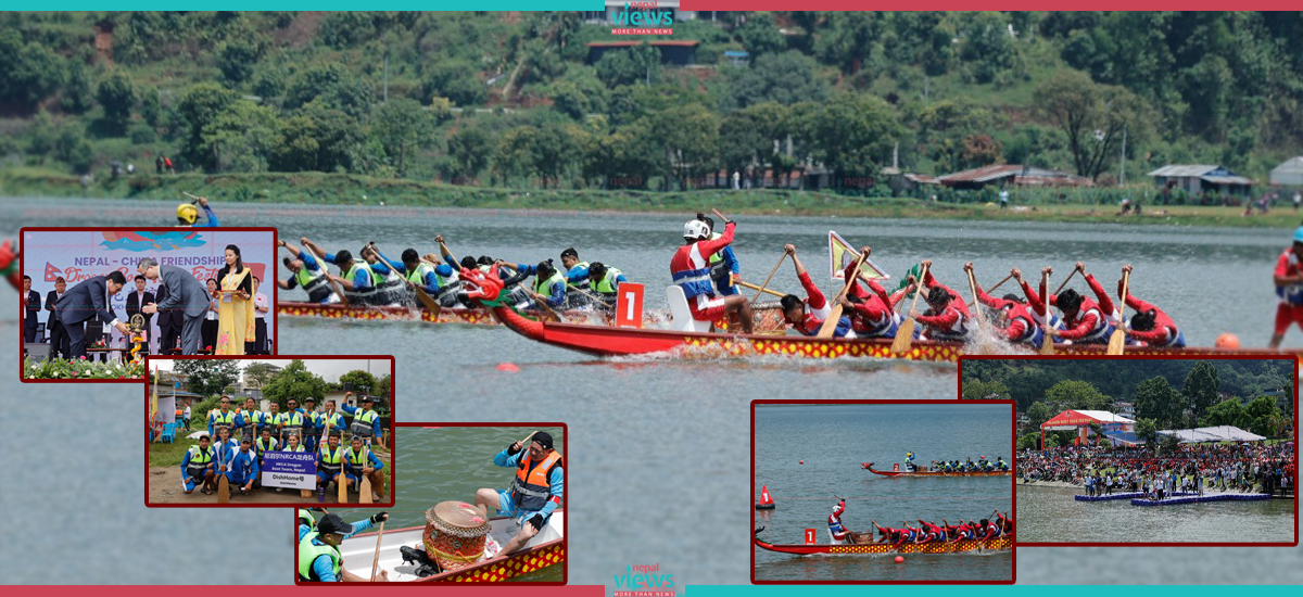 Nepal-China Friendship 'Dragon Boat Race' Festival begins in Pokhara (Photo Feature)