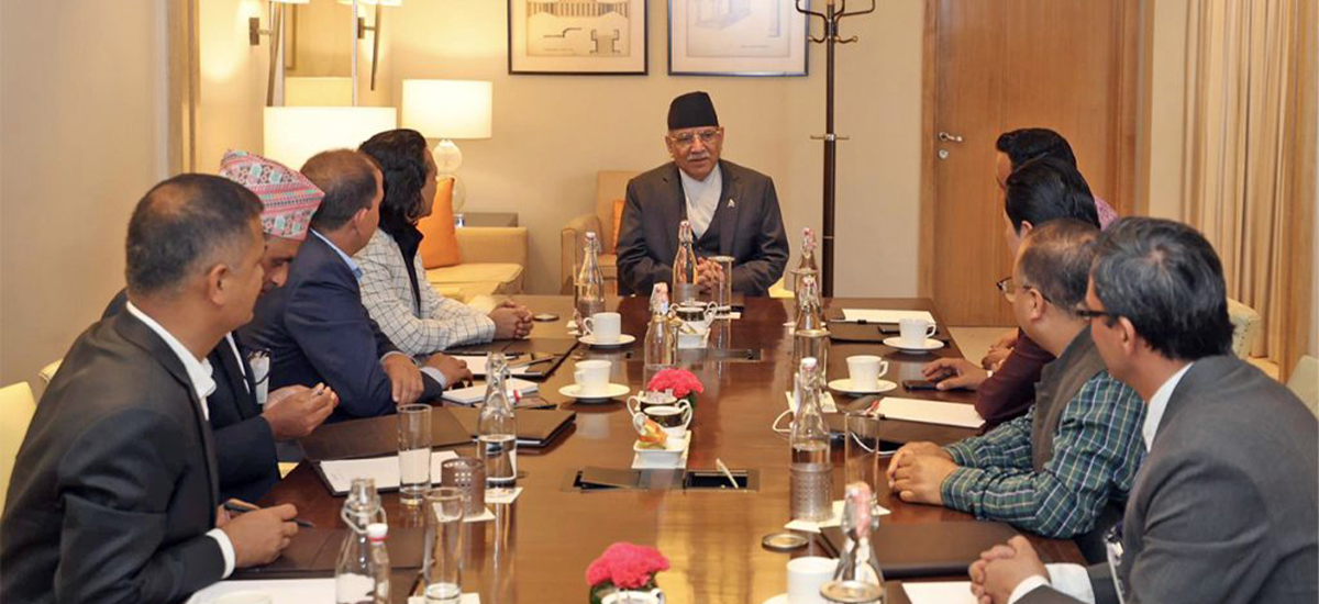 Three separate meetings with Modi turned worsening situation to ease: Prachanda