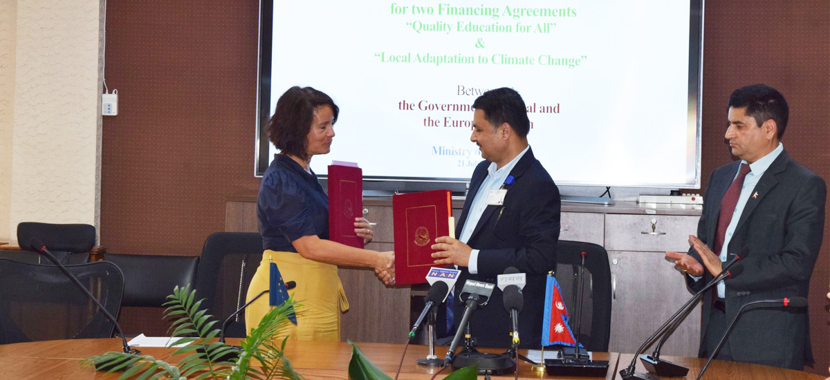 Nepal, EU sign grant agreement of more than Rs. 10.5 billion
