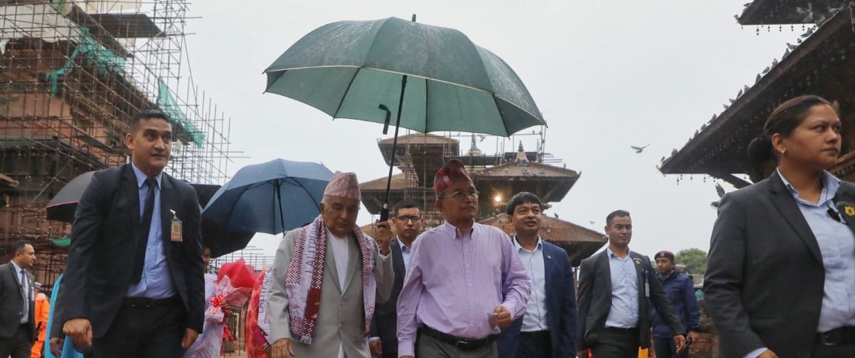 President Paudel pays homage to Krishna Mandir