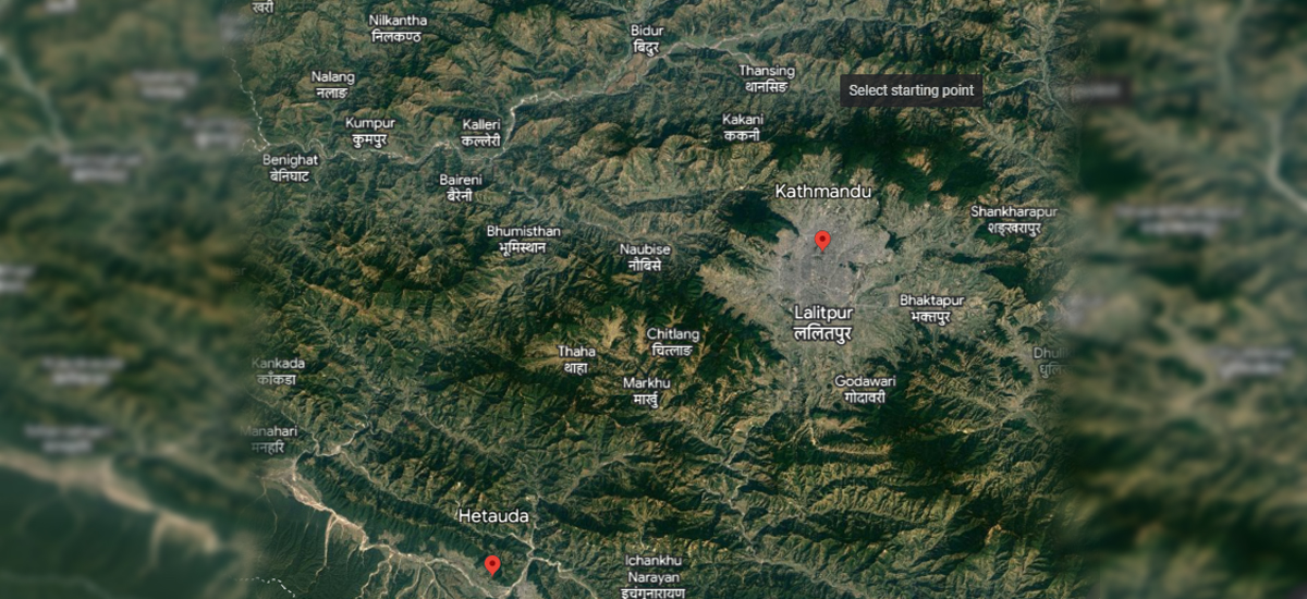 All short roads from Hetauda to Kathmandu obstructed