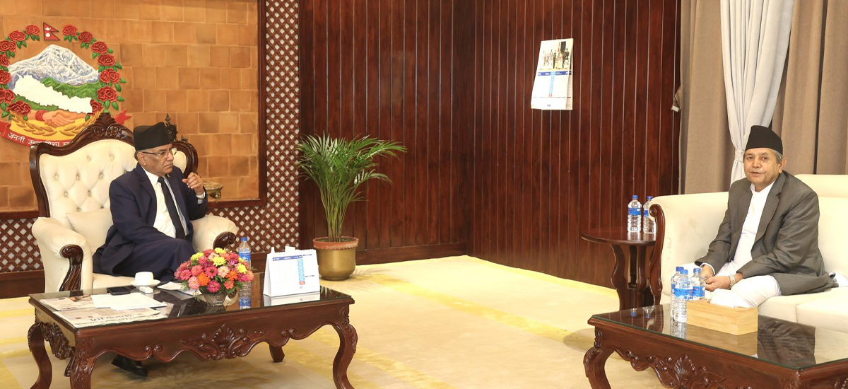 PM Dahal assures Speaker Ghimire of removing obstruction in house sessions