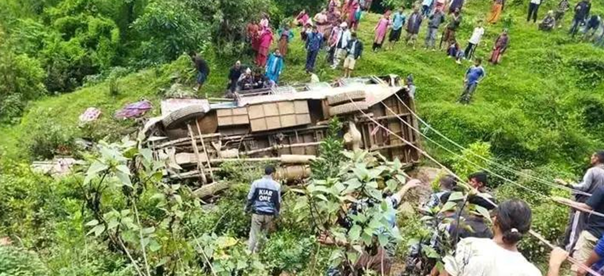 Death of 4 injured passengers in Rolpa bus accident