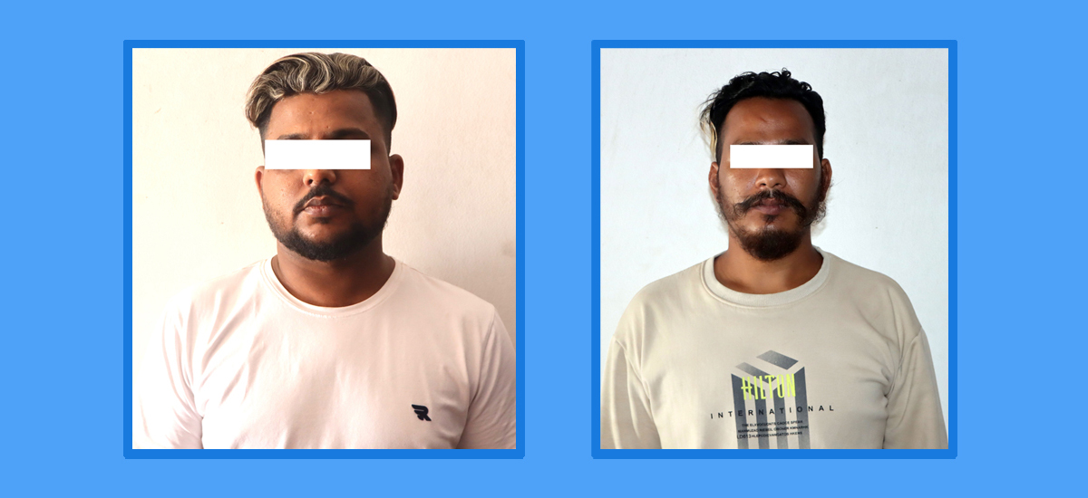 Police arrested two thugs, more than 34 lakh rupees seized