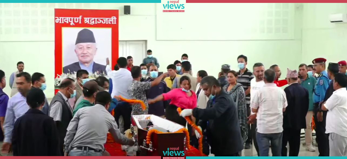 Nembang's body kept at CPN (UML) Office for last tribute