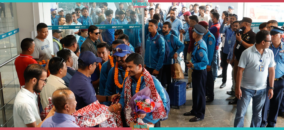 Grand Welcome of National Cricket Team at TIA (Photo Feature)