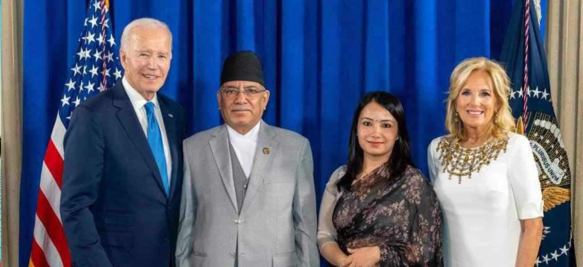 PM Dahal meets President Joe Biden