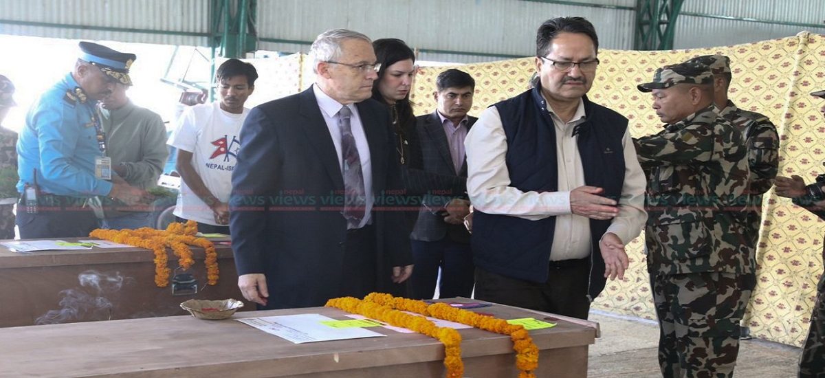 Condolence passed to bodies of Nepali citizens (Photos)
