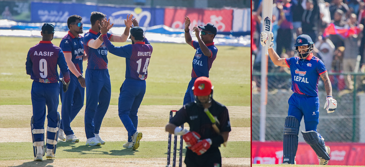 ICC T20 World Cup Asia Qualifier: Nepal beats Singapore by eight wickets