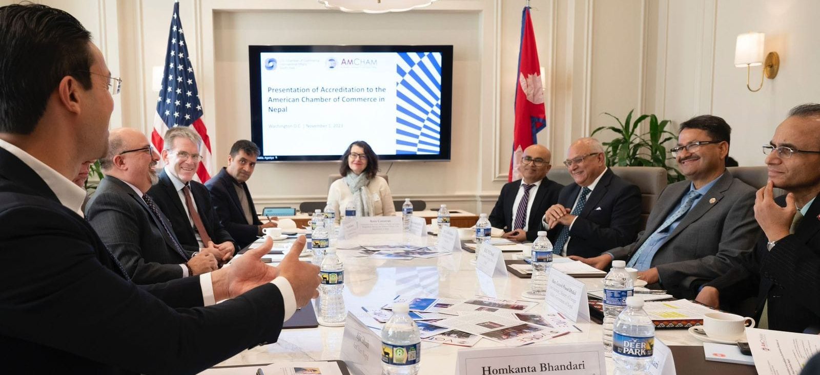 Foreign Minister Saud holds discussions with Nepali American IT professionals