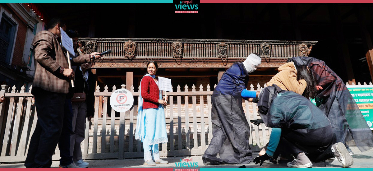 'Performance Act' against Gender-based Violence in Kasthamandap (Photo Feature)