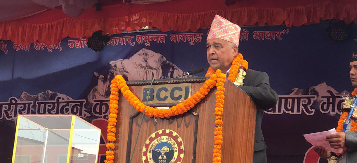 FNCCI president Dhakal and Prabhu Bank CEO Serchan feted