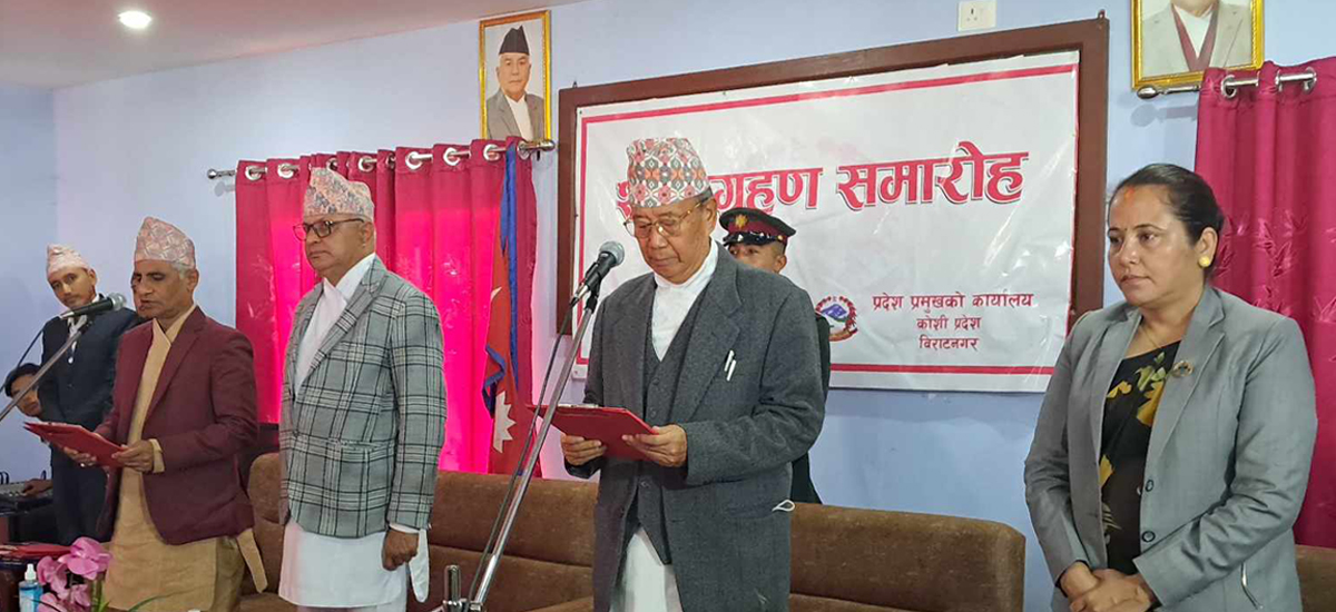 Koshi Province CM Karki assigns ministries to ministers