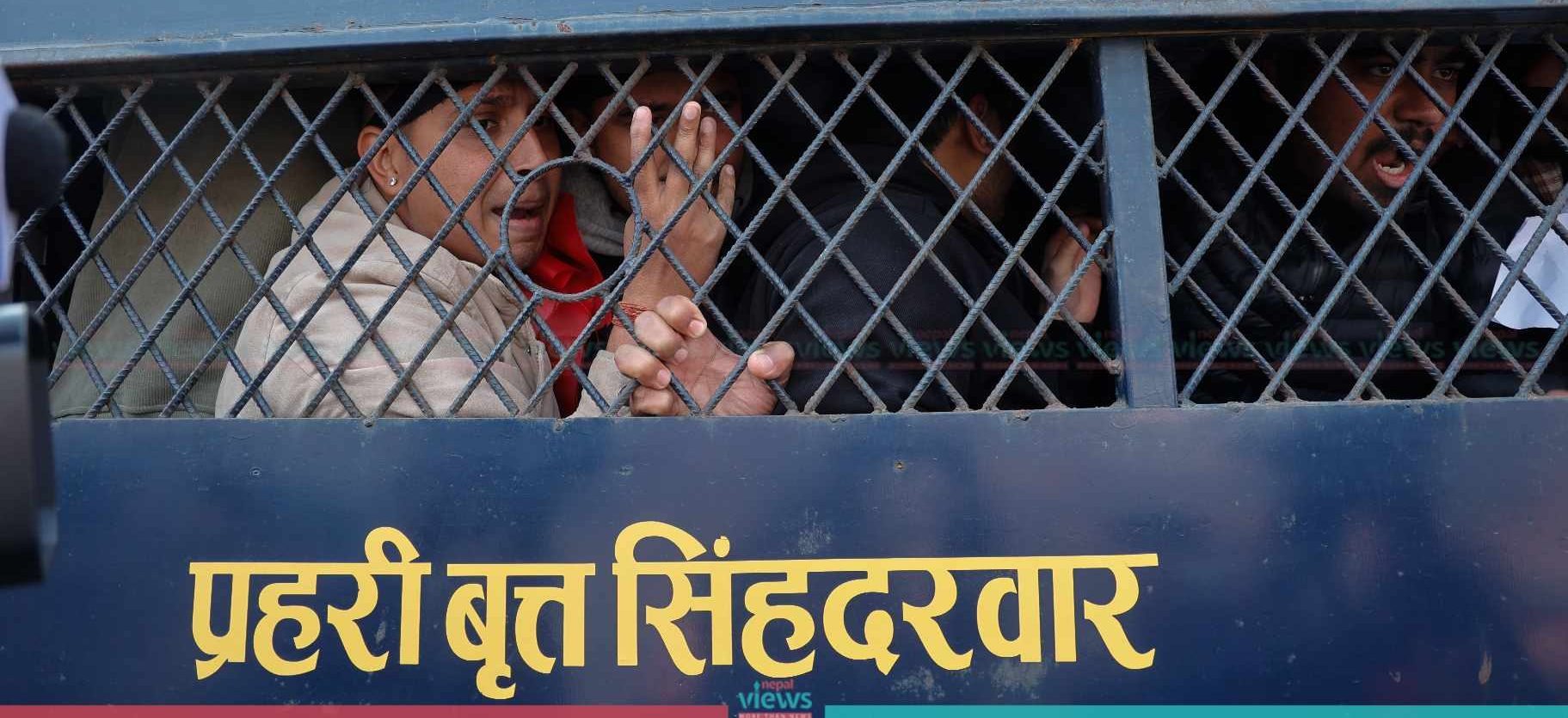 Police arrest NSU members for protesting in prohibited area Maitighar (Photo Feature)