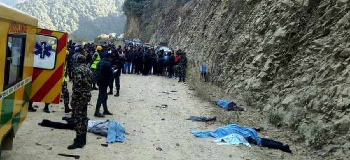 Death of 4 people in Chandragiri car accident