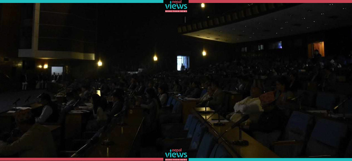 Repeated power interruption in parliament, MPs in confusion