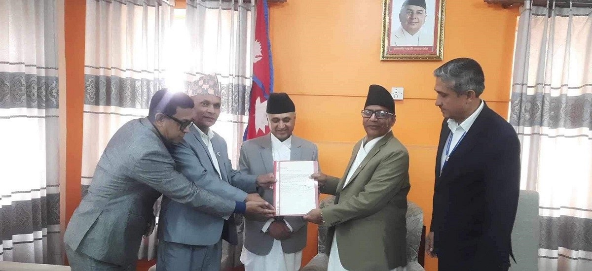 CPN (UML) leader Adhikari submits his claim to become CM in Gandaki Province