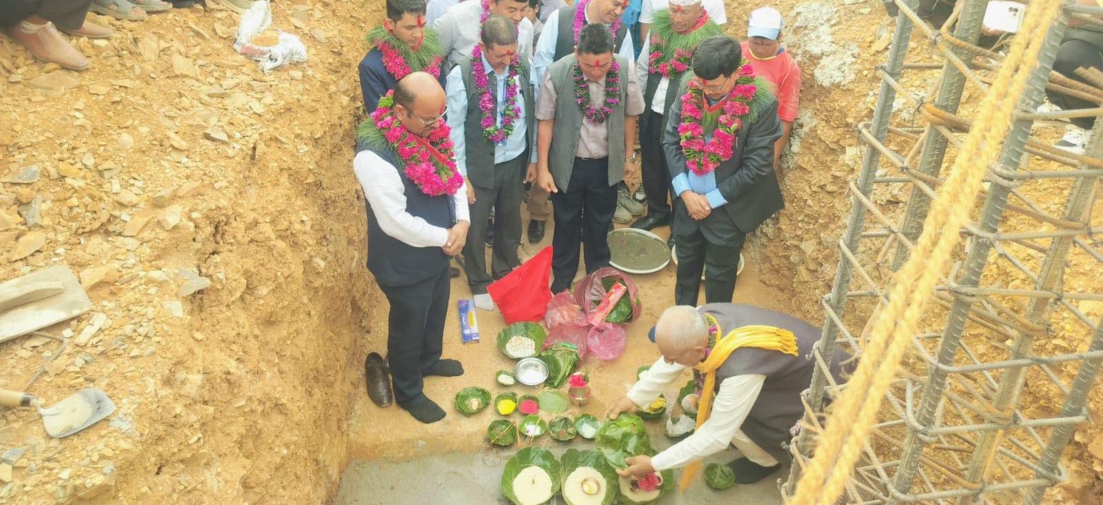 HICDP: India lays foundation stone to build school and hostel in Pyuthan 