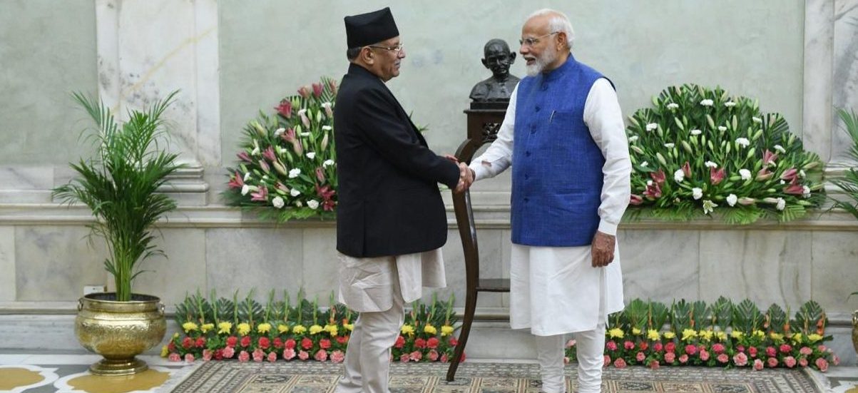 PM Dahal meet his Indian counterpart Modi (Photos)