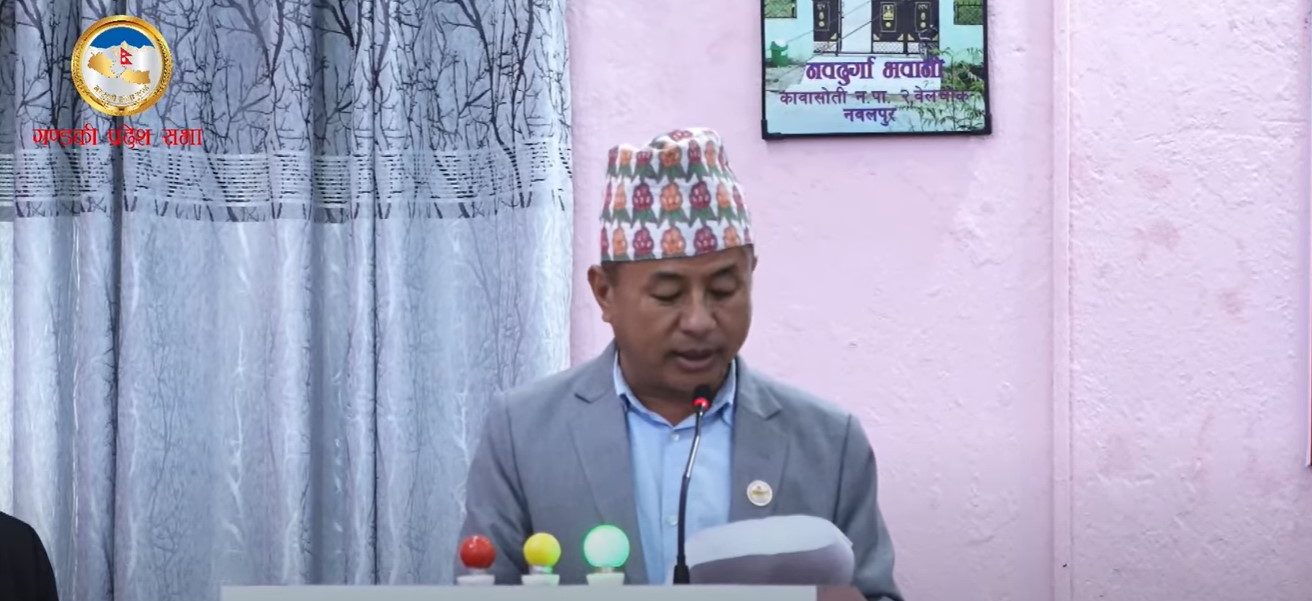 Gandaki Province Assembly: Finance Minister Dr. Gurung's apology removes obstructed provincial assembly meeting