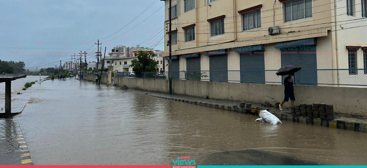 Water level increasing in Manaohara River; Submerged premises of Chyasal (Photos)