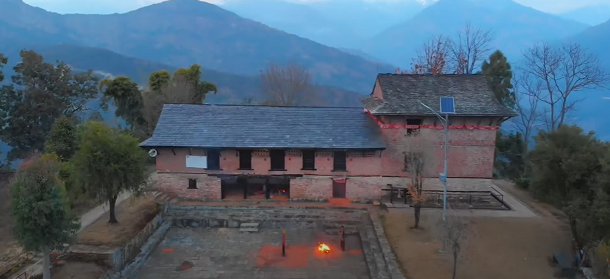 Lamjung palace being reconstructed in original, antique style