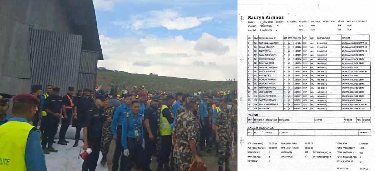 Saurya Airlines Update: List of engineers and technicians on board