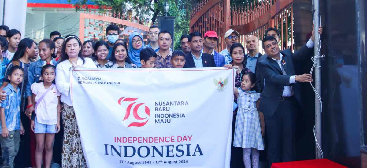 Flag Hoisting Ceremony marks 79th Anniversary of Indonesian Independence in Nepal