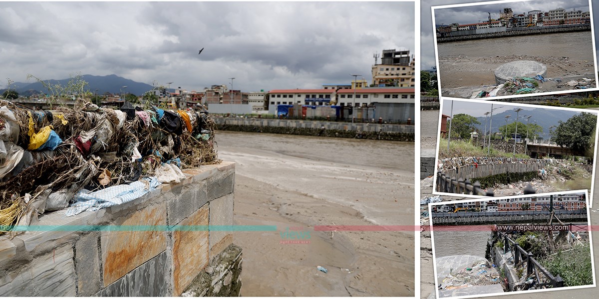 River banks turn messy after flood (Photo Feature)