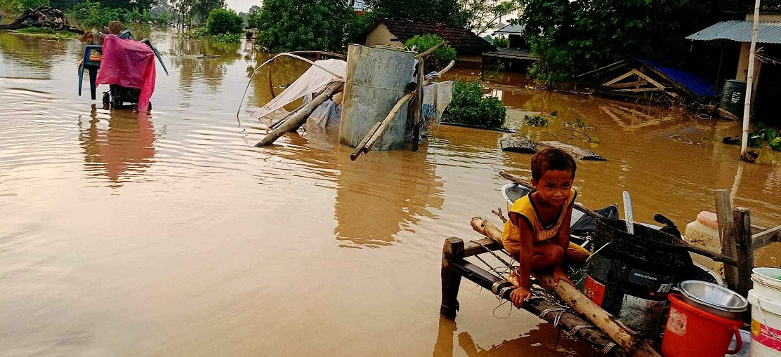 Settlements in Kailali affected by inundation