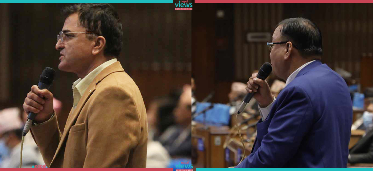 Yogesh Bhattarai indicating 'People's War' as 'violence' turns HoR ambiance stressful