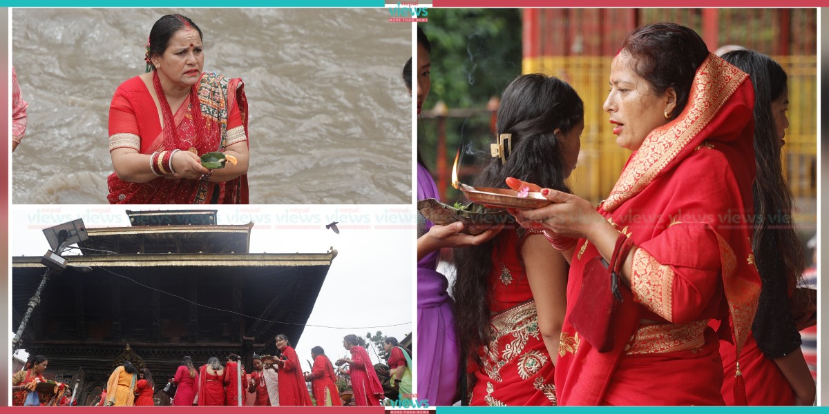 Haritalika Teej: Devotees worshipping Lord Shiva in Gokarneshwor (Photo Feature)