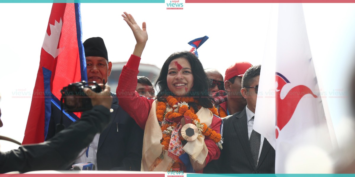 Grand welcome to Bronze Medalist Palesha Govardhan (Photo Feature)
