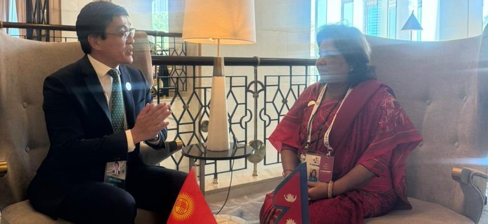 Foreign Minister Dr. Deuba meets DPMs of Kyrgyzstan, Myanmar