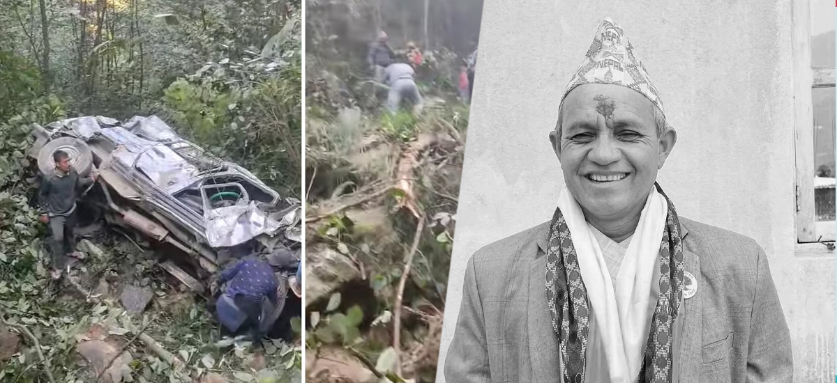 Ramechhap accident: Gokulganga Rural Municipality-4 Ward Chairperson Basnet dies