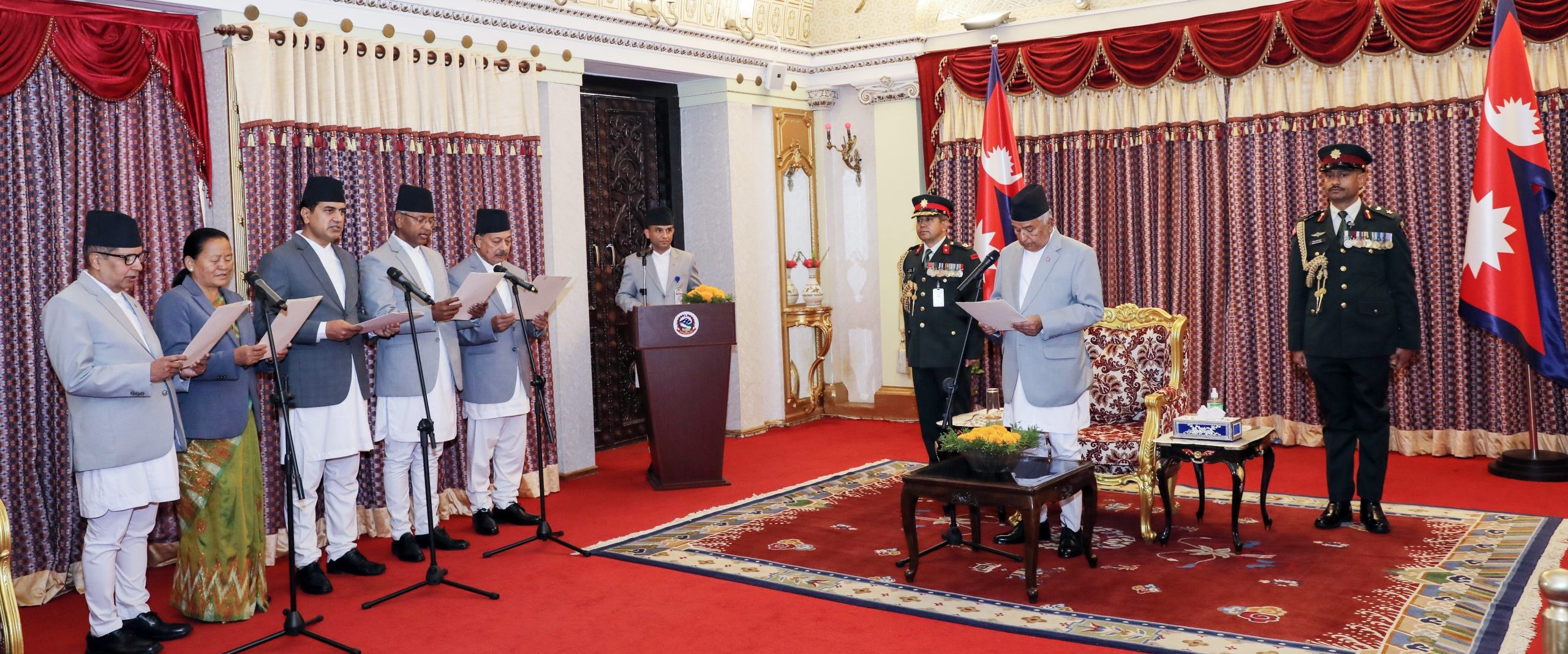 President Paudel administers oath of office to 5 ambassadors-designate