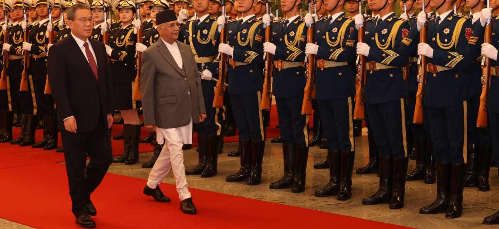 Chinese Premier Li welcomes PM Oli in Beijing | Nepal Views: Voices ...