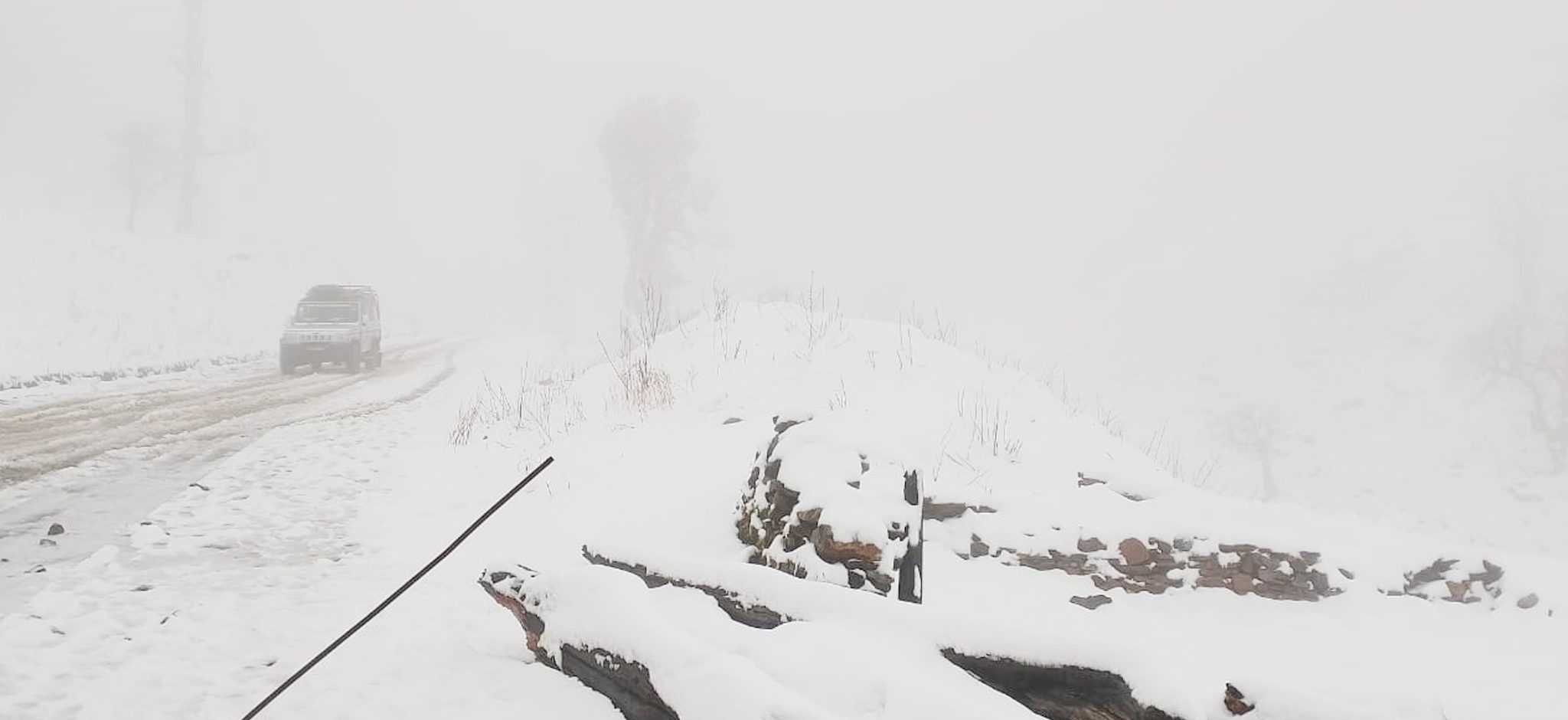 Baglung section of Mid-hills Highway blocked due to snow