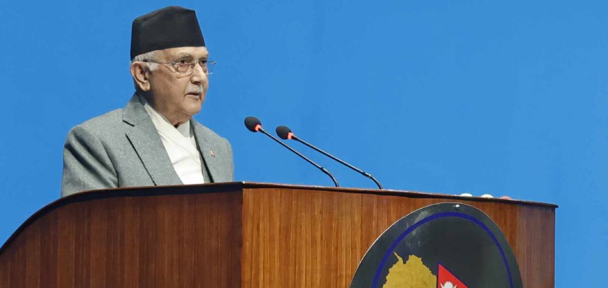PM Oli: Two big political parties form government for nation's development and stability