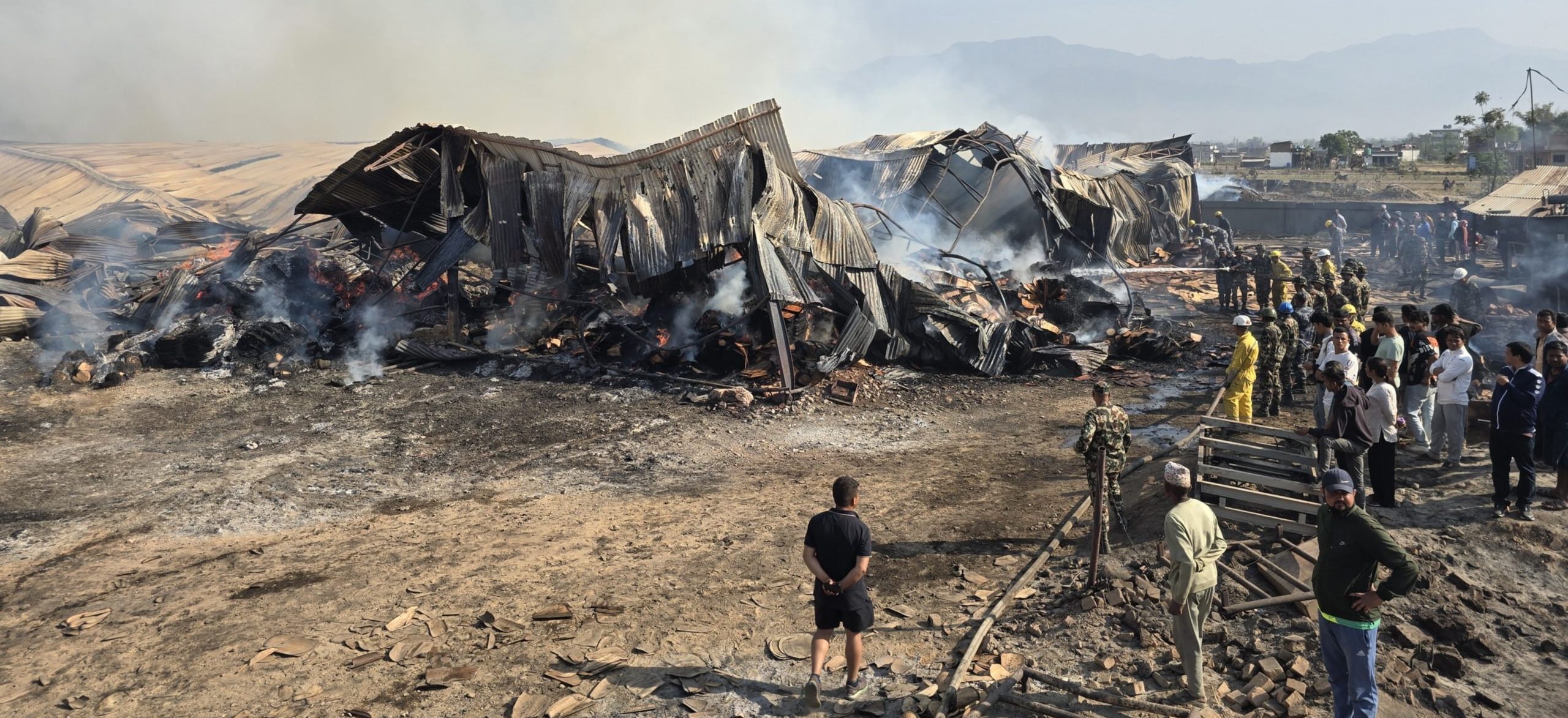 Fire at ply industry yet to be taken under control