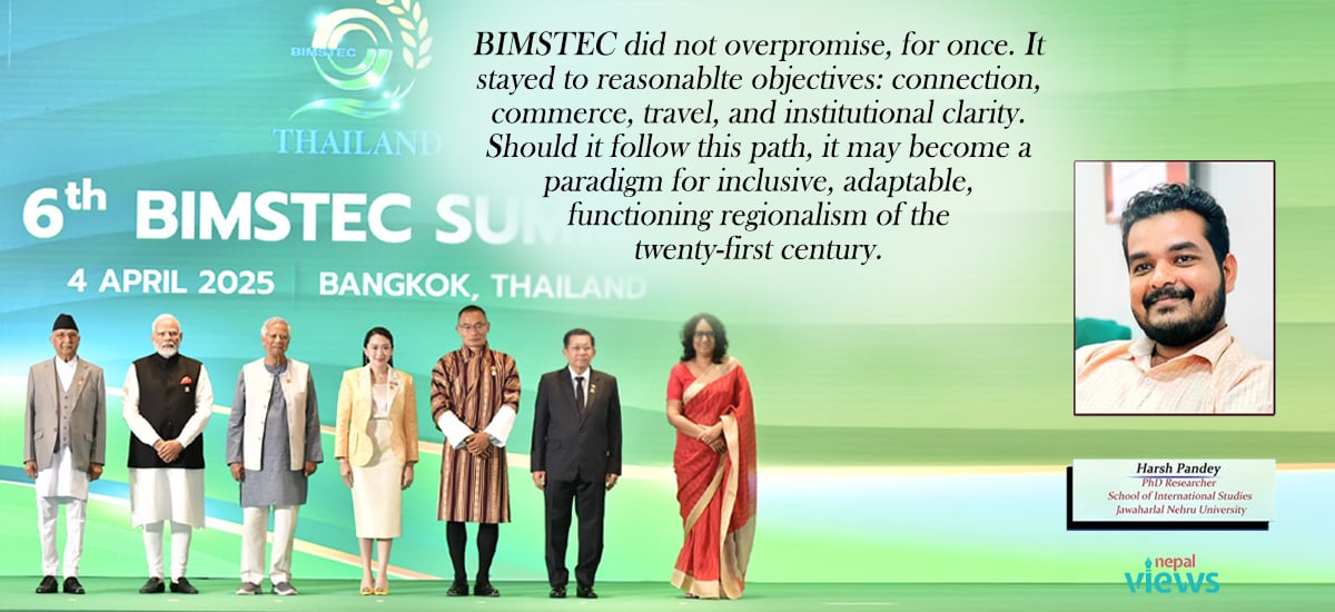 BIMSTEC’s Bangkok Summit: A Quiet Revival of Regionalism in the Bay of Bengal