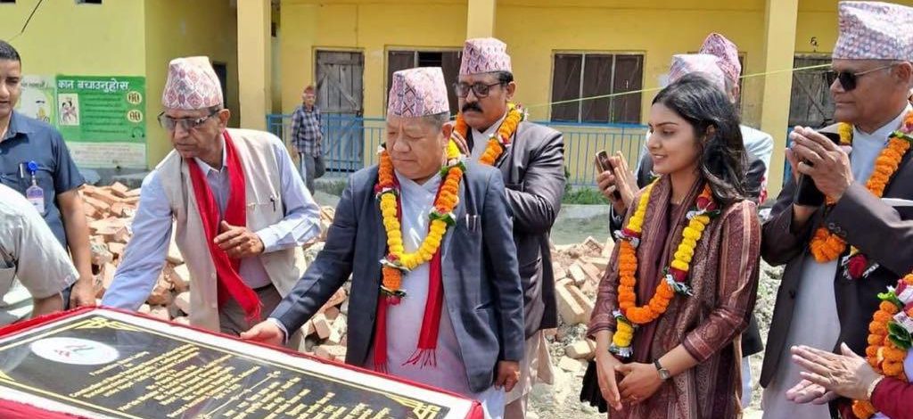 Foundation stone laid for construction of Shree Panchayat Secondary School Building
