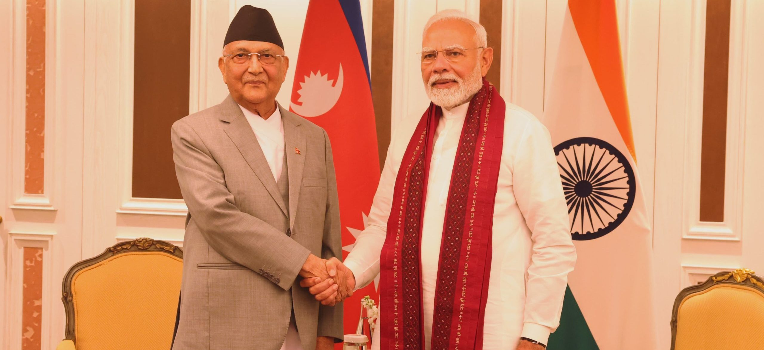 Meeting between PM Oli and his counterpart Modi